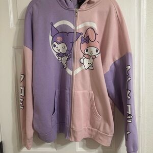 Sanrio Pink and Purple Character Hoodie